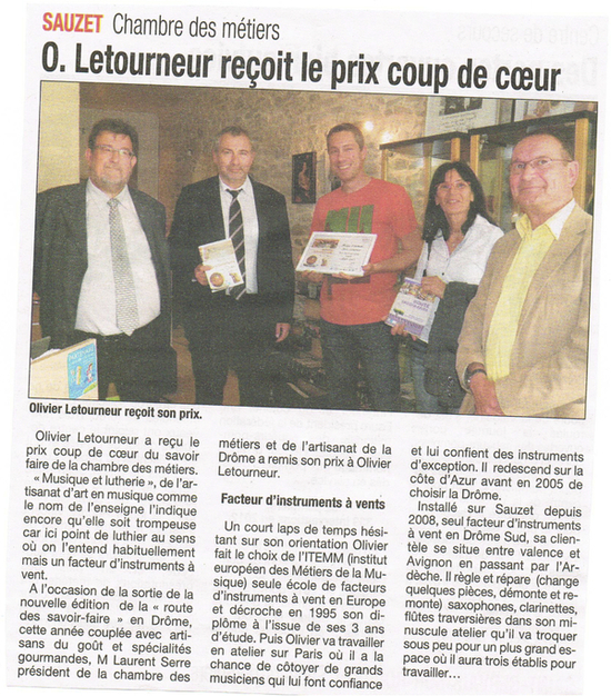 Journal "Le Dauphiné" 2013