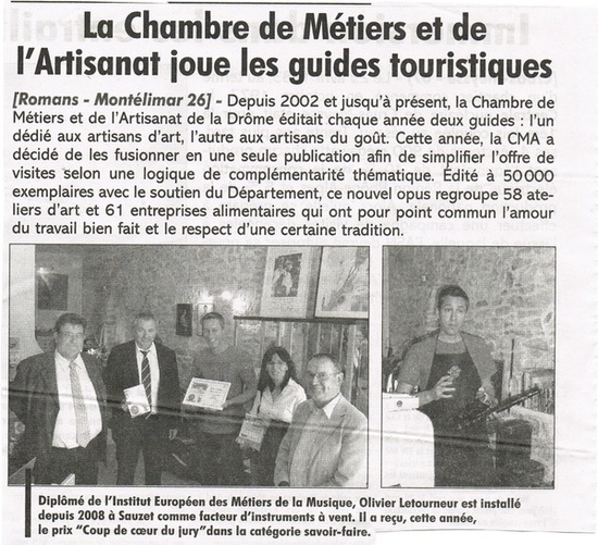 Journal "La Tribune" 2013